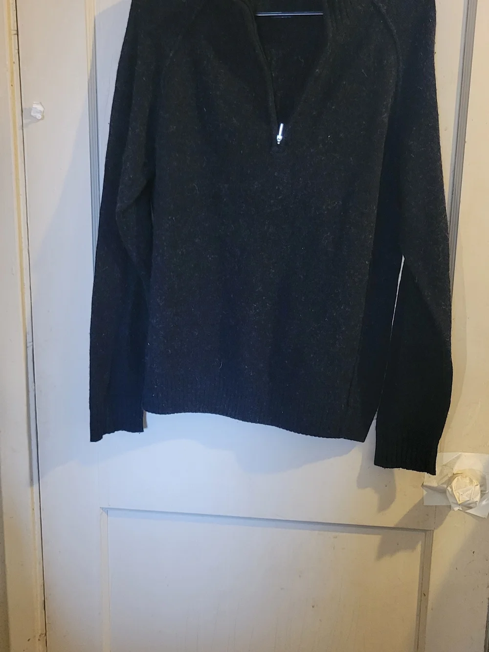 Columbia Men's Charcoal Half-Zip Knit Sweater Size M